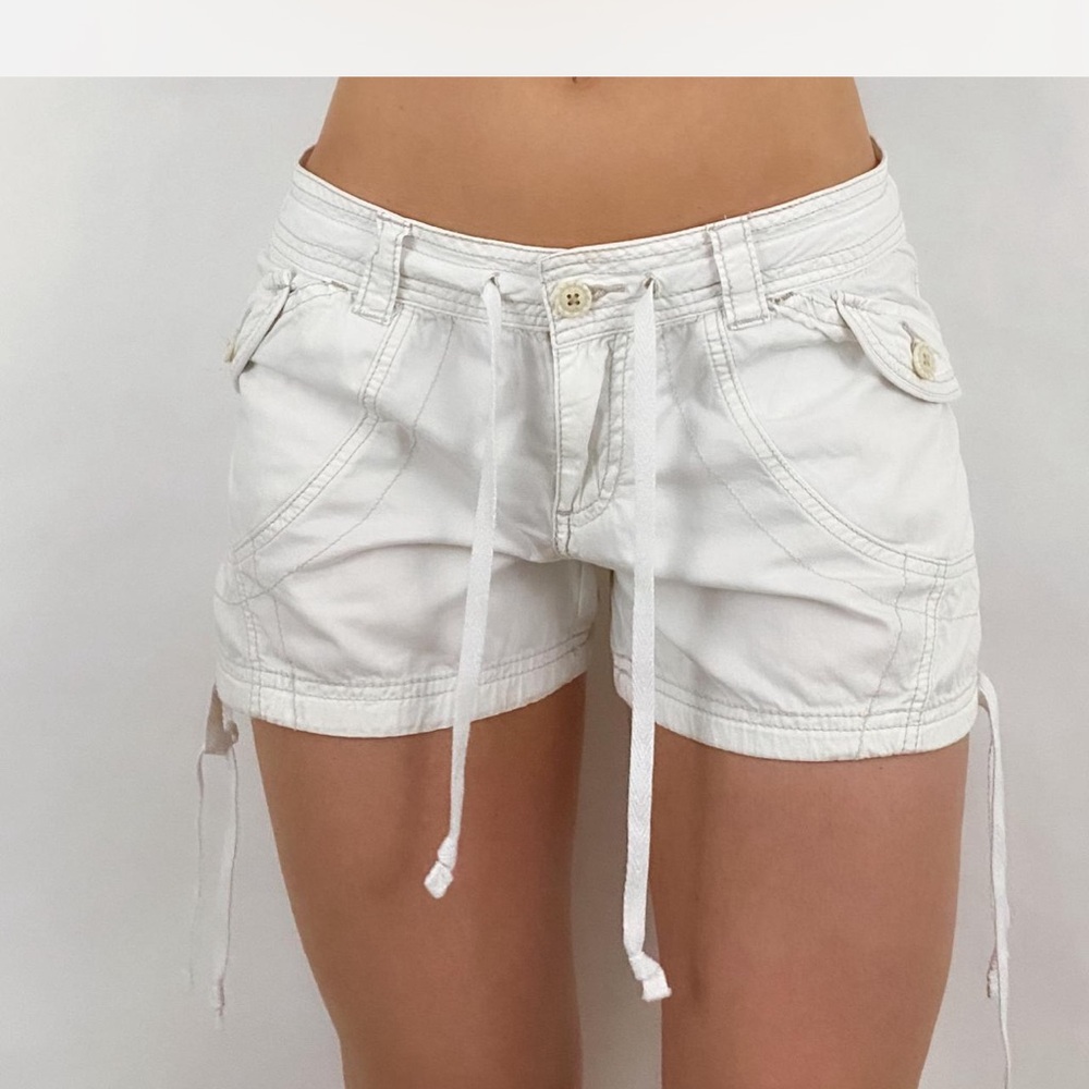 White Cargo Shorts